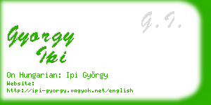 gyorgy ipi business card