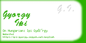 gyorgy ipi business card